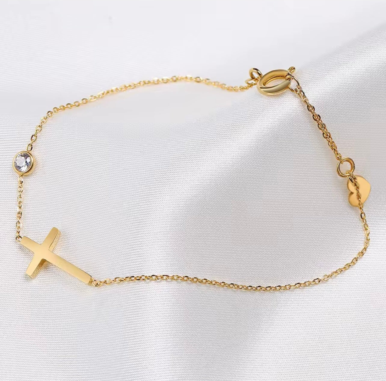 Faith and Grace Cross Bracelet