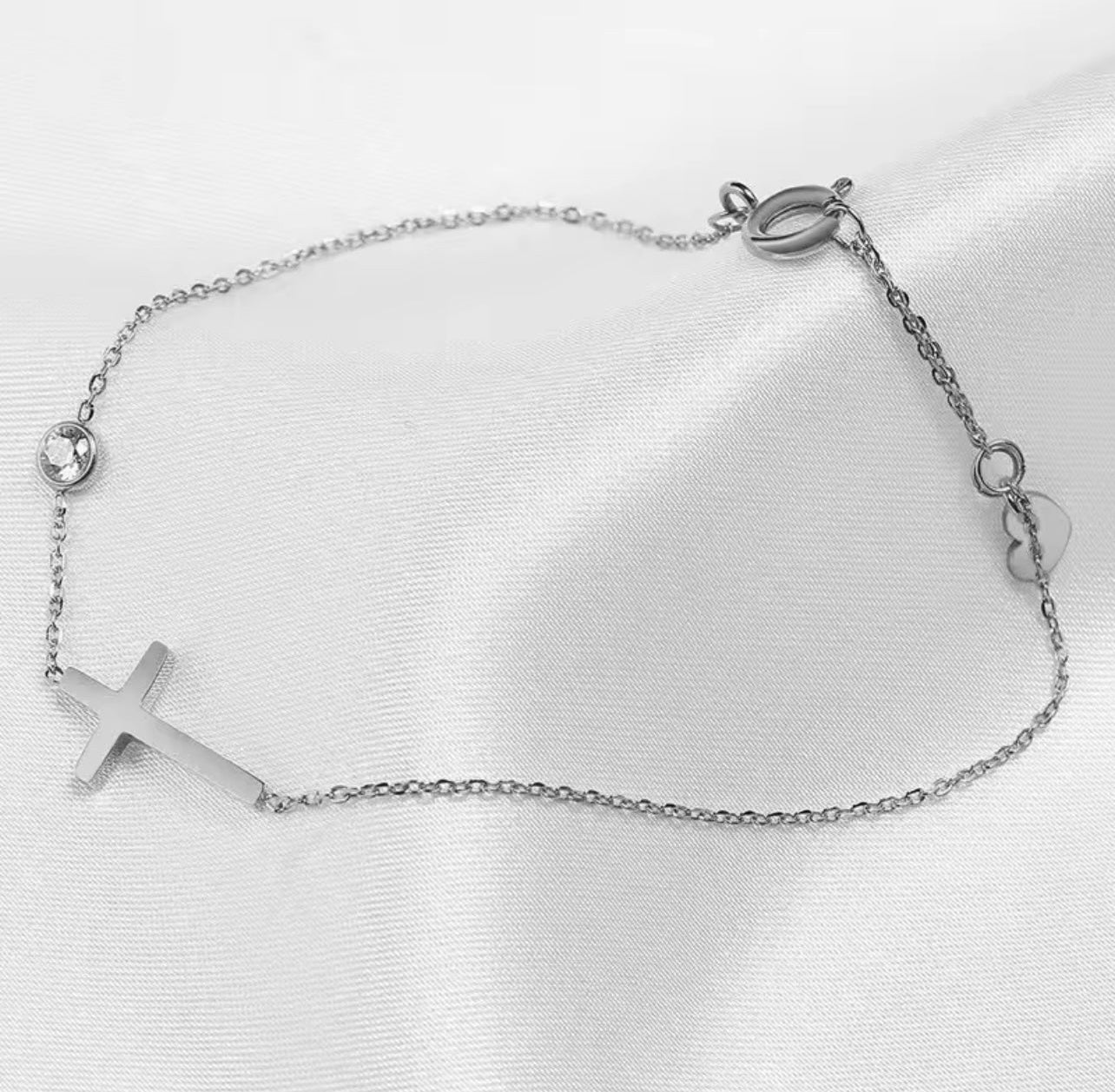 Faith and Grace Cross Bracelet