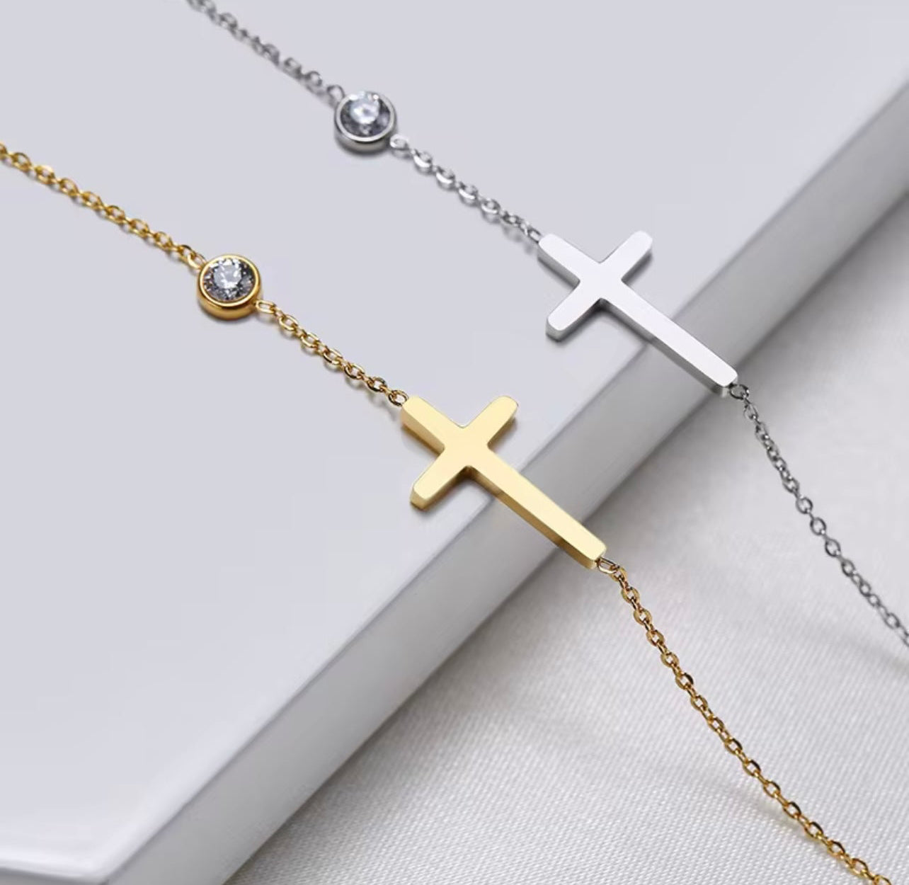 Faith and Grace Cross Bracelet