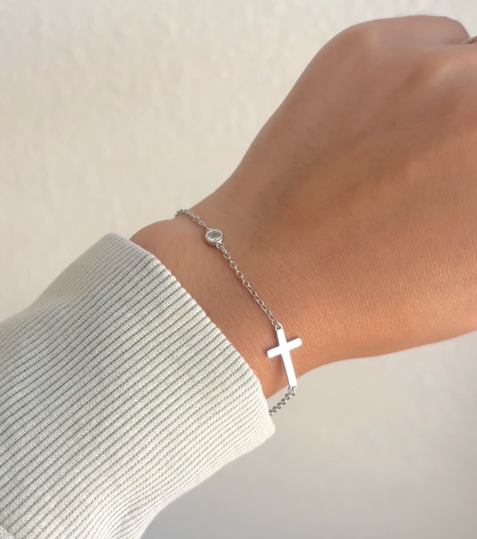 Faith and Grace Cross Bracelet