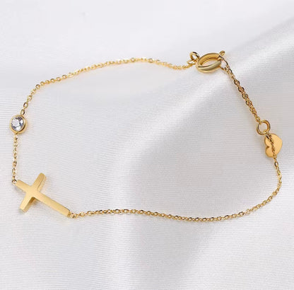 Faith and Grace Cross Bracelet
